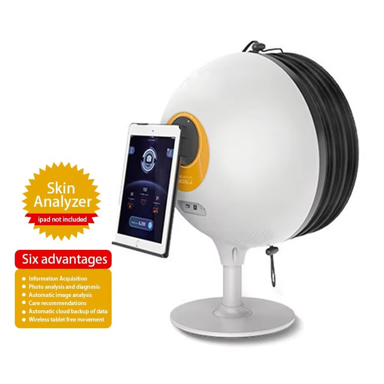 3D Display AI Skin Scanner Face Moisture Tester EU/US Plugs DJM Advanced Mirror Skin Analysis Machine Commercial Use