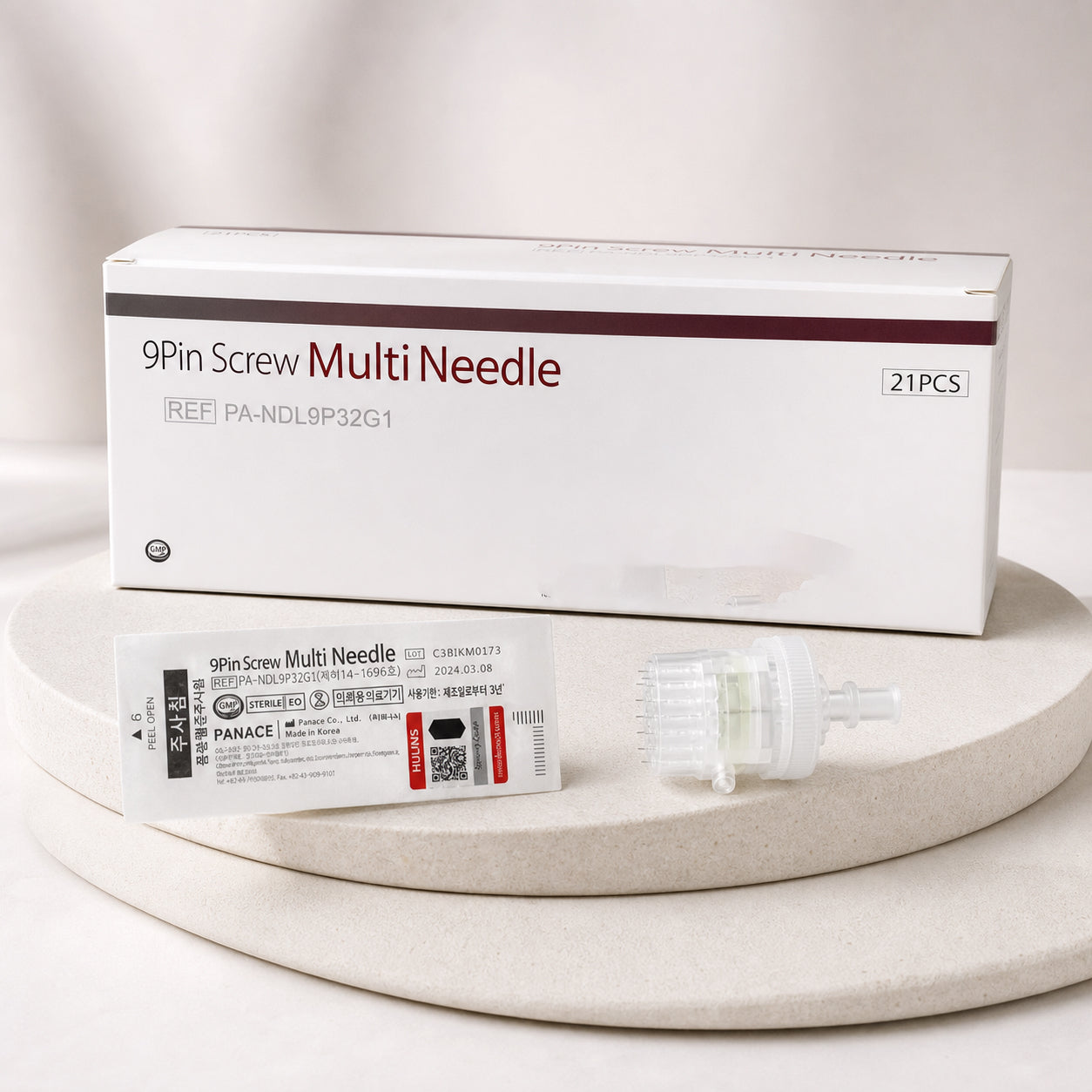9-Pin Screw Multi-Needle Cartridge — 21 Pieces per Box