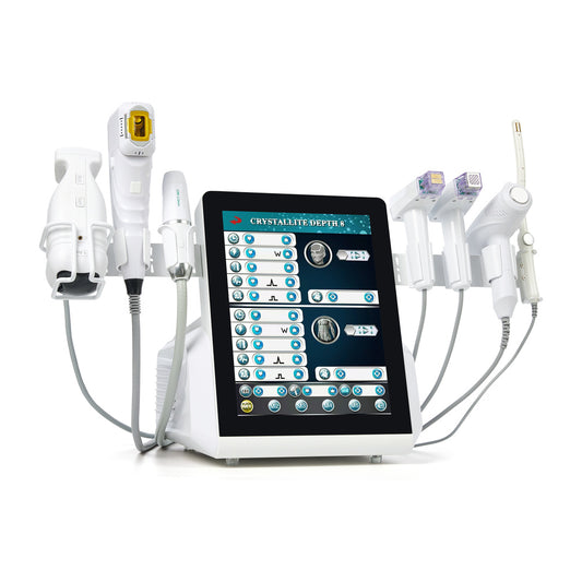 Multifunctional FRZHIFU EMRF M8 7-in-1 — VMax HIFU + Multi-HIFU + Morpheus8 + Liposuction Slimming + Ice Hammer + Vaginal Rejuvenation
