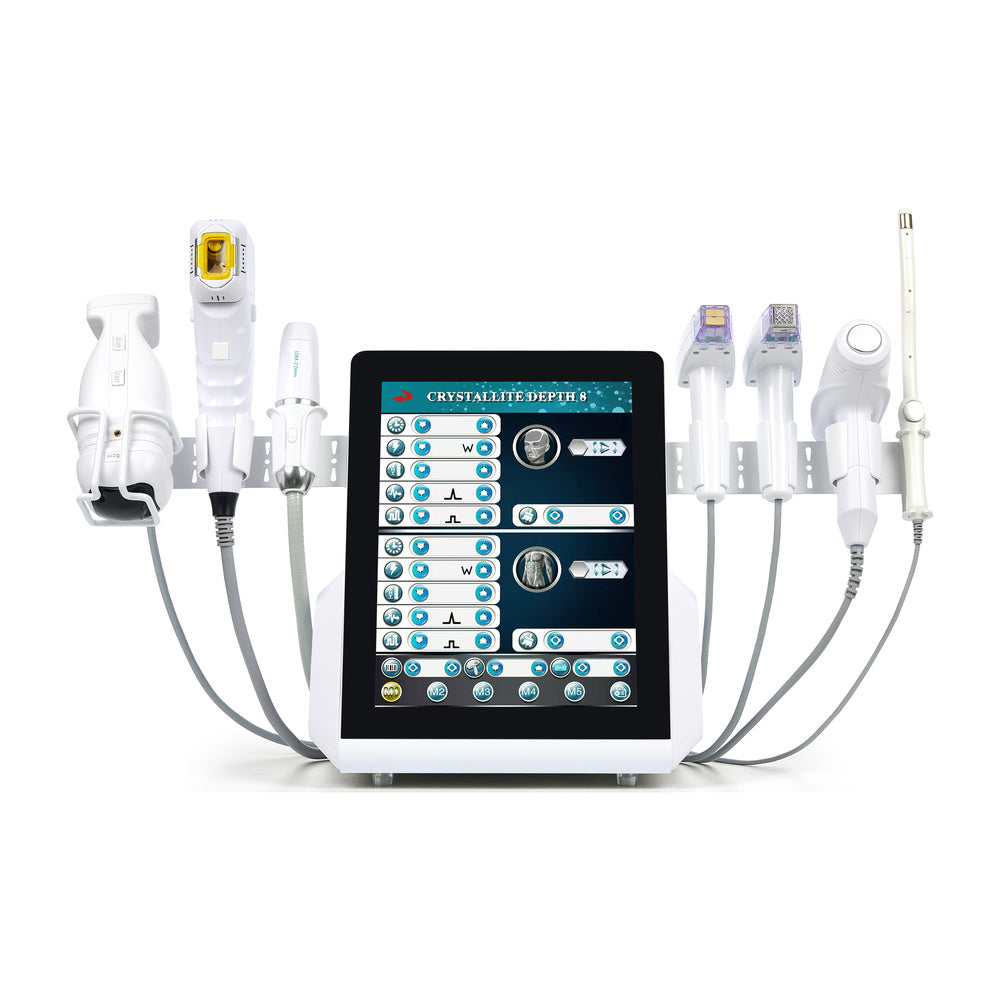 Multifunctional FRZHIFU EMRF M8 7-in-1 — VMax HIFU + Multi-HIFU + Morpheus8 + Liposuction Slimming + Ice Hammer + Vaginal Rejuvenation