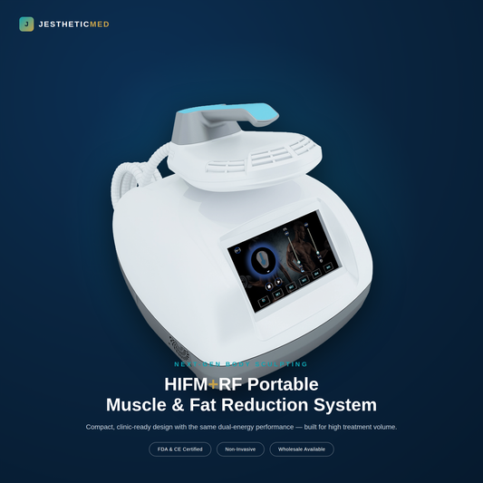 Jestheticmed HIFM+RF Machine – EMS Muscle Building & Fat Reduction Body Sculpting Device
