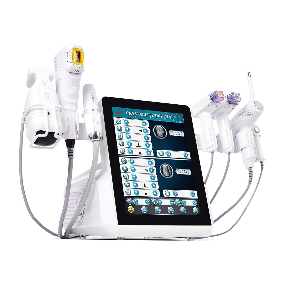 Multifunctional FRZHIFU EMRF M8 7-in-1 — VMax HIFU + Multi-HIFU + Morpheus8 + Liposuction Slimming + Ice Hammer + Vaginal Rejuvenation