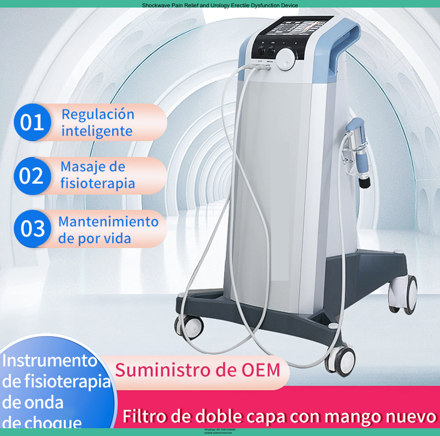 Urology Erectile Dysfunction Shock Wave Therapy EDSWT BS-SWT6000 ShockWave Therapy Equiment for ED image 2