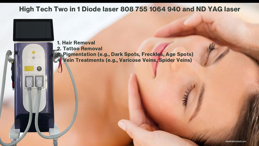 Diode Laser Hair Removal and Q Switched ND Yag Pigmentation and Tattoo Removal and Carbon Peel Machine image 0