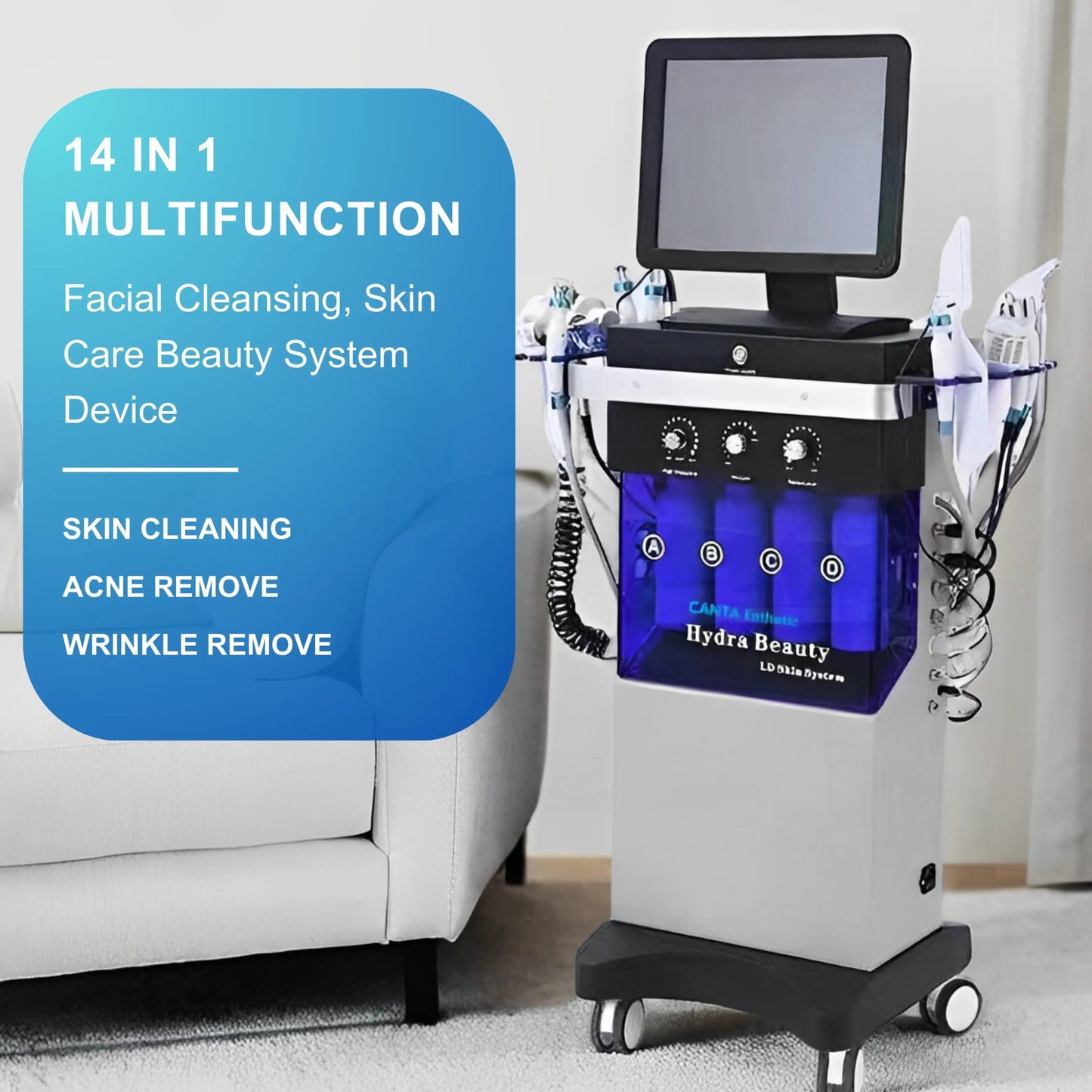14 in 1 Hydra Dermabrasion Facial Machine Professional image 4