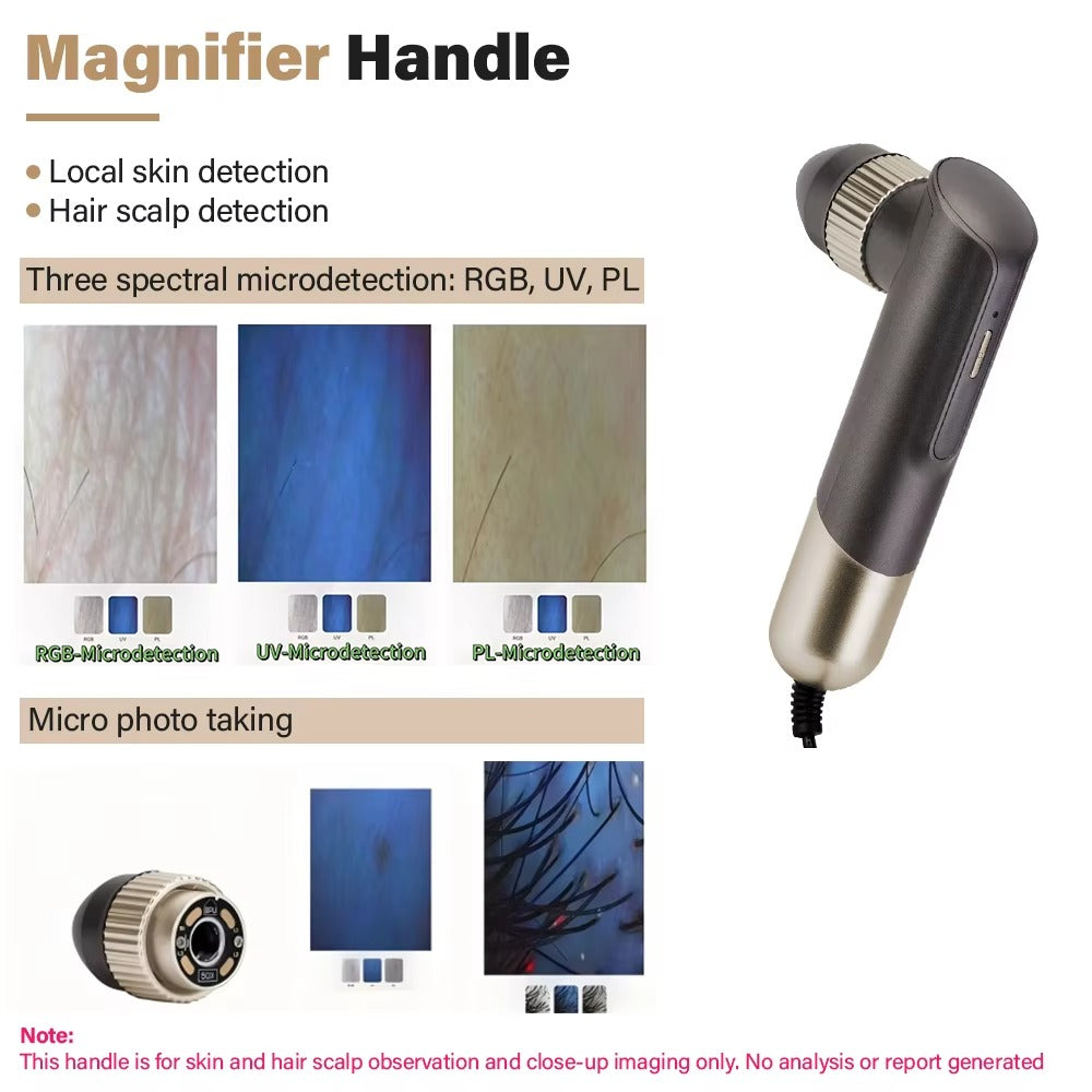 Newest Desktop M17 AI Skin Analyzer Facial Analysis Machine with Hair Scalp Handheld Detector