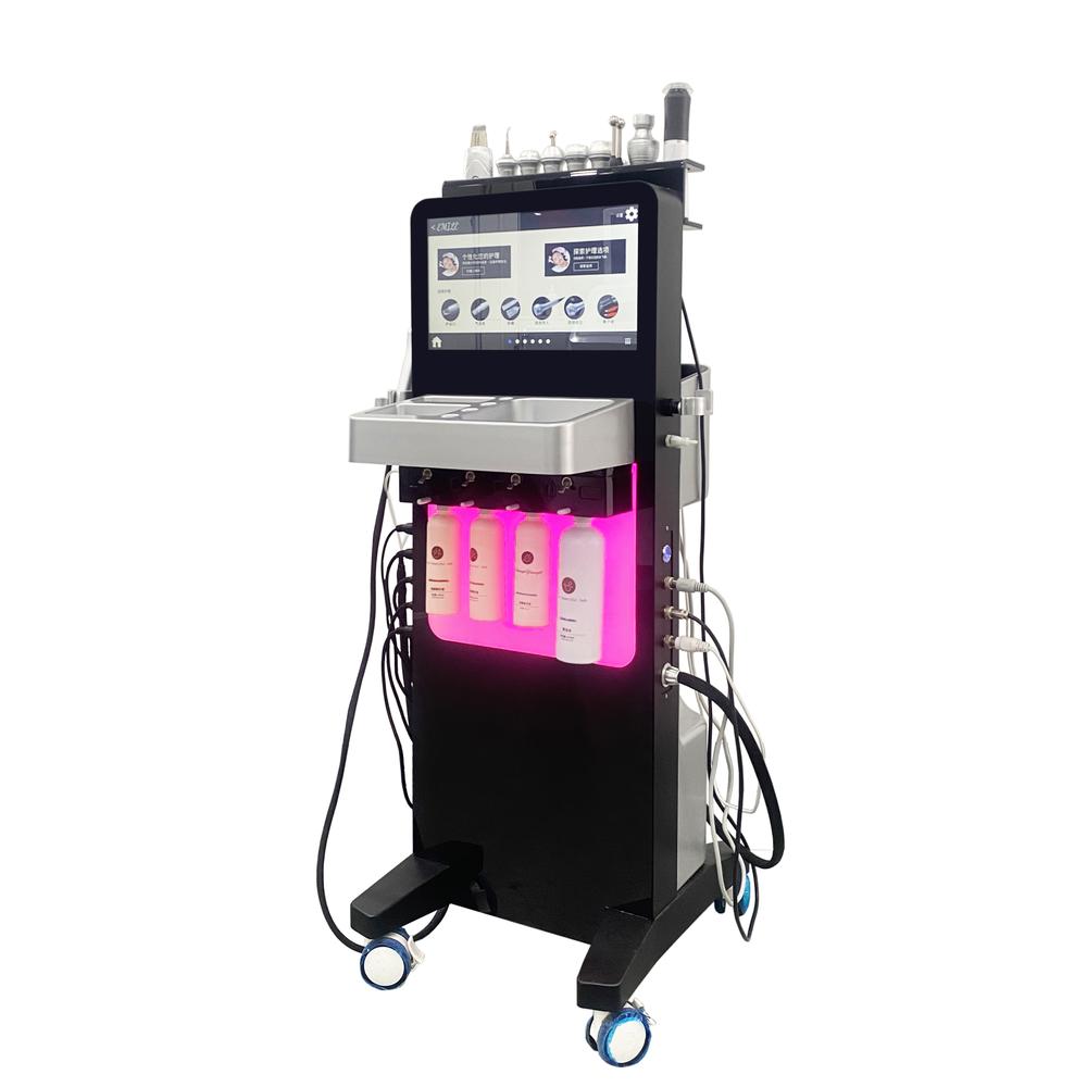Multifunctional Hydrodermabrasion & Skin Rejuvenation System — 4-Bottle Aqua Peel, RF, Oxygen & Ultrasonic Therapy