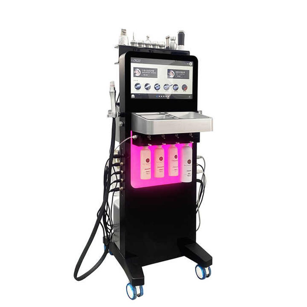 Multifunctional Hydrodermabrasion & Skin Rejuvenation System — 4-Bottle Aqua Peel, RF, Oxygen & Ultrasonic Therapy