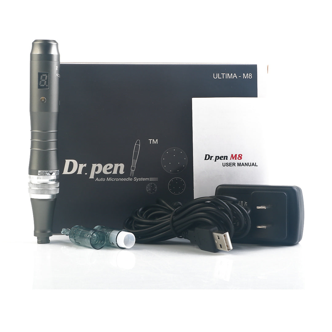 Dr. Pen Ultima M8 Professional Wireless Microneedling Pen Kit with Adjustable Speed and Replacement Needle Cartridges