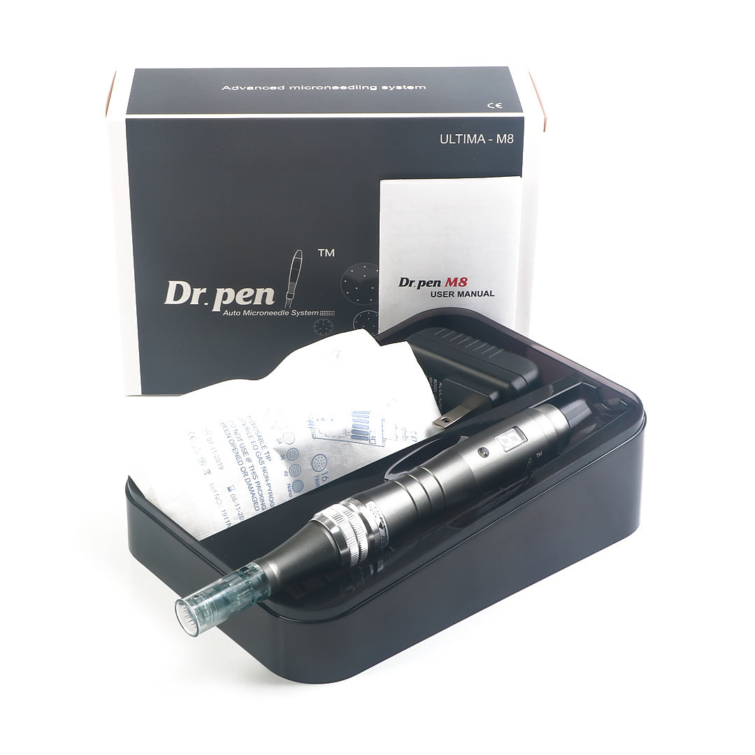 Dr. Pen Ultima M8 Professional Wireless Microneedling Pen Kit with Adjustable Speed and Replacement Needle Cartridges