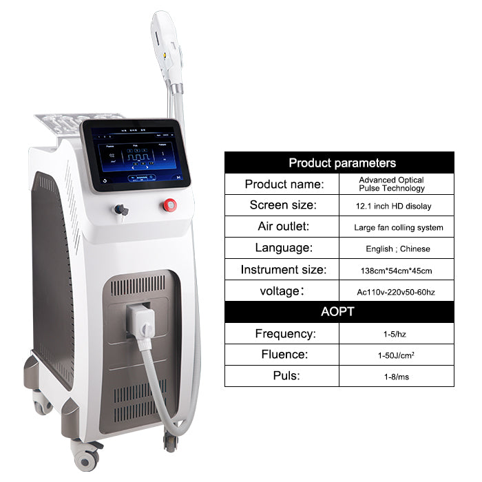 Professional IPL Skin Rejuvenation System — Hair Removal, Acne, Pigmentation, Rosacea & Wrinkle Treatment