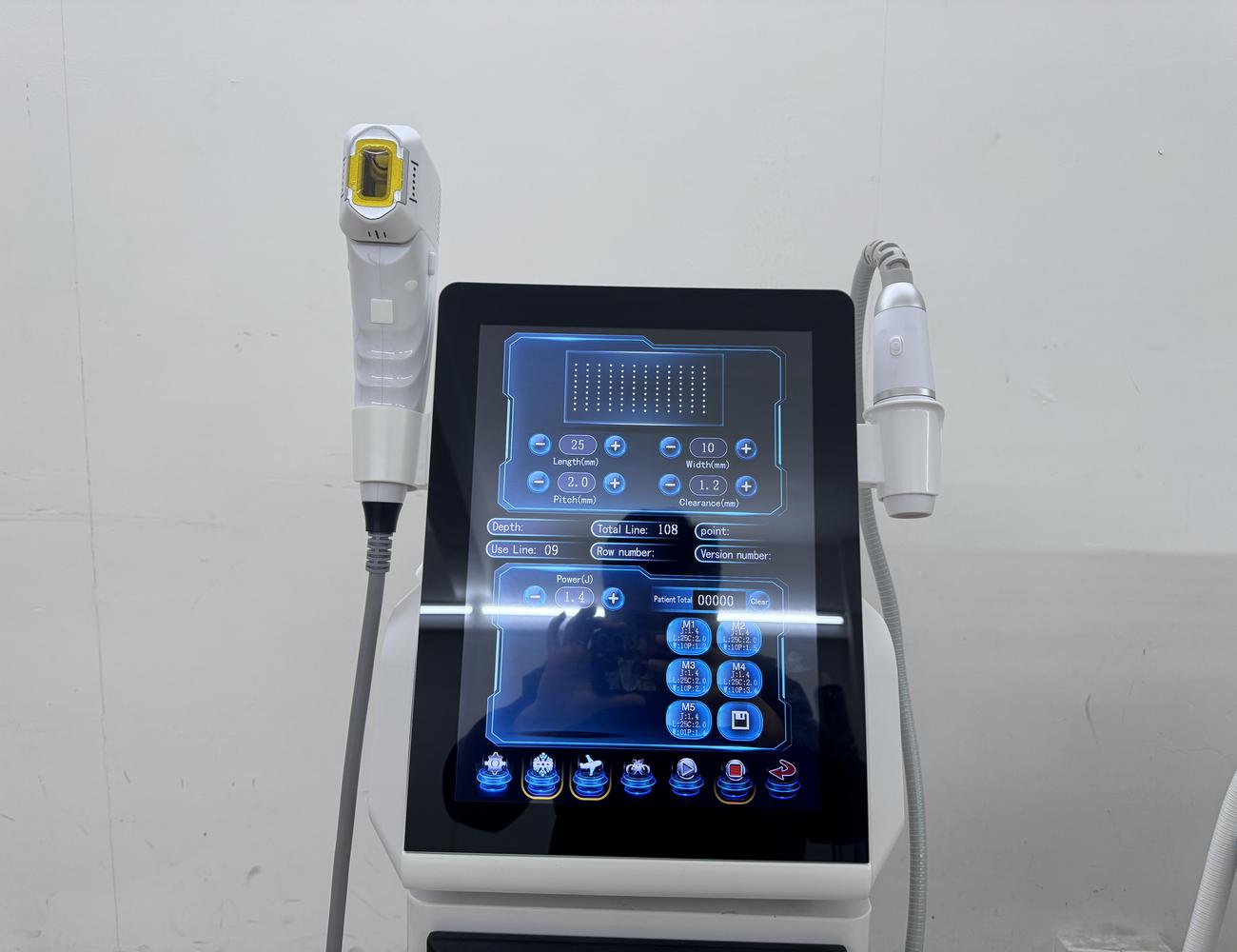 HIFU multi row + HIFU single point