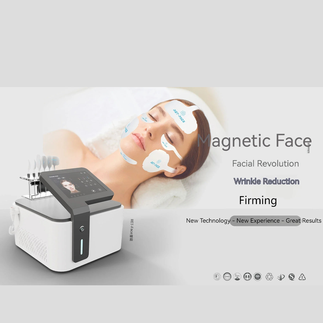 Professioanl RET-face 4 in 1 pulse EMS skin lift rf face lift machine facial muscle electromagnetic magnetic V face