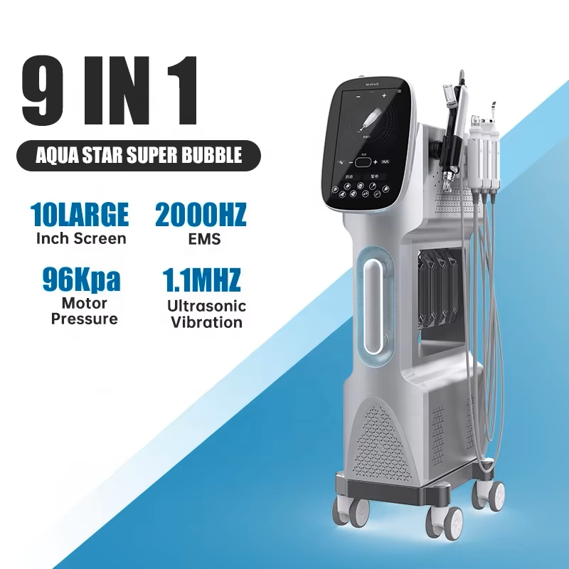9-in-1 Hydra Facial Skin Rejuvenation Device — Professional Multi-Function Facial Machine