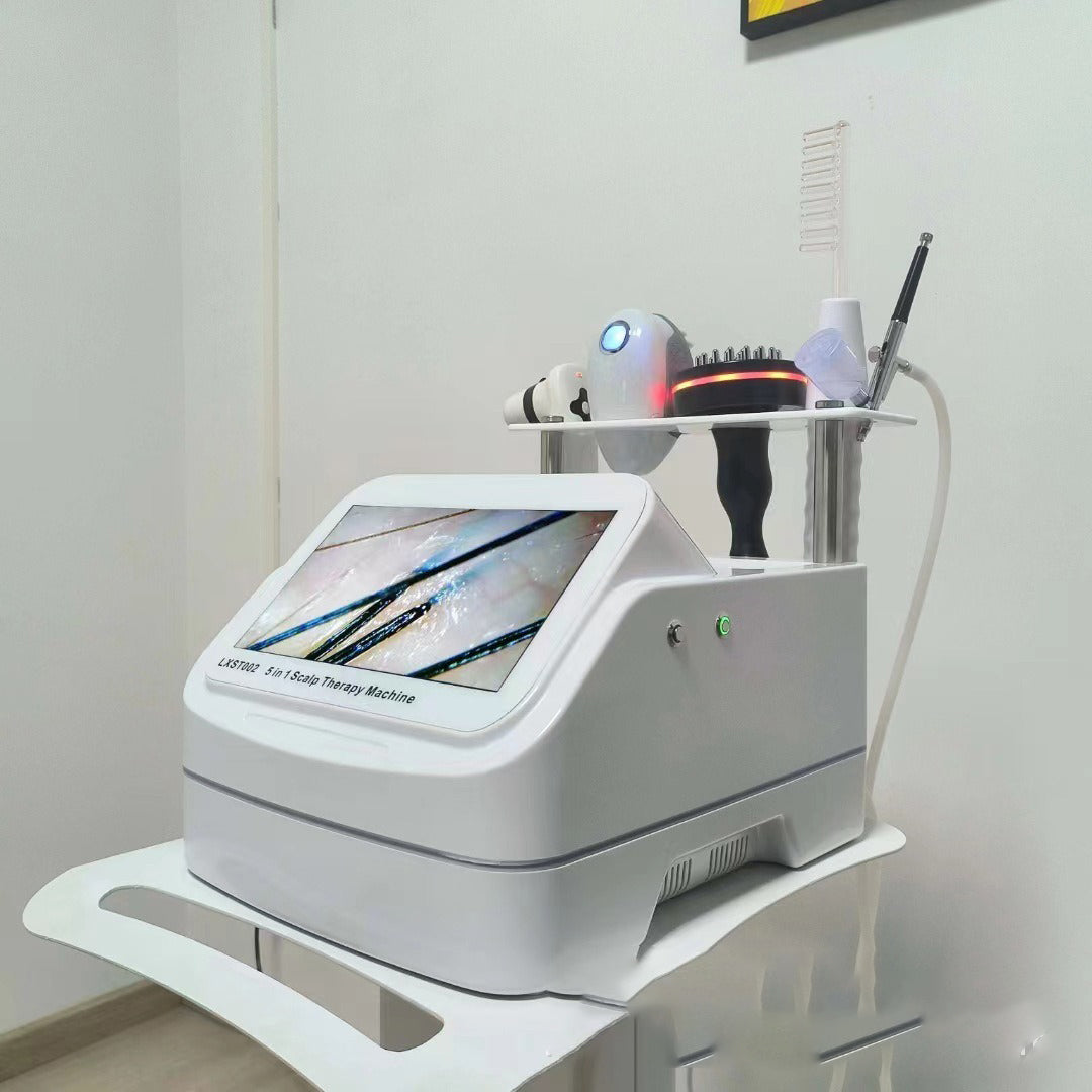 A Newest Professional Hair Scalp Care Machine Nanometer Spray Hair Therapy Machines Anti-hair Loss Scalp Massager
