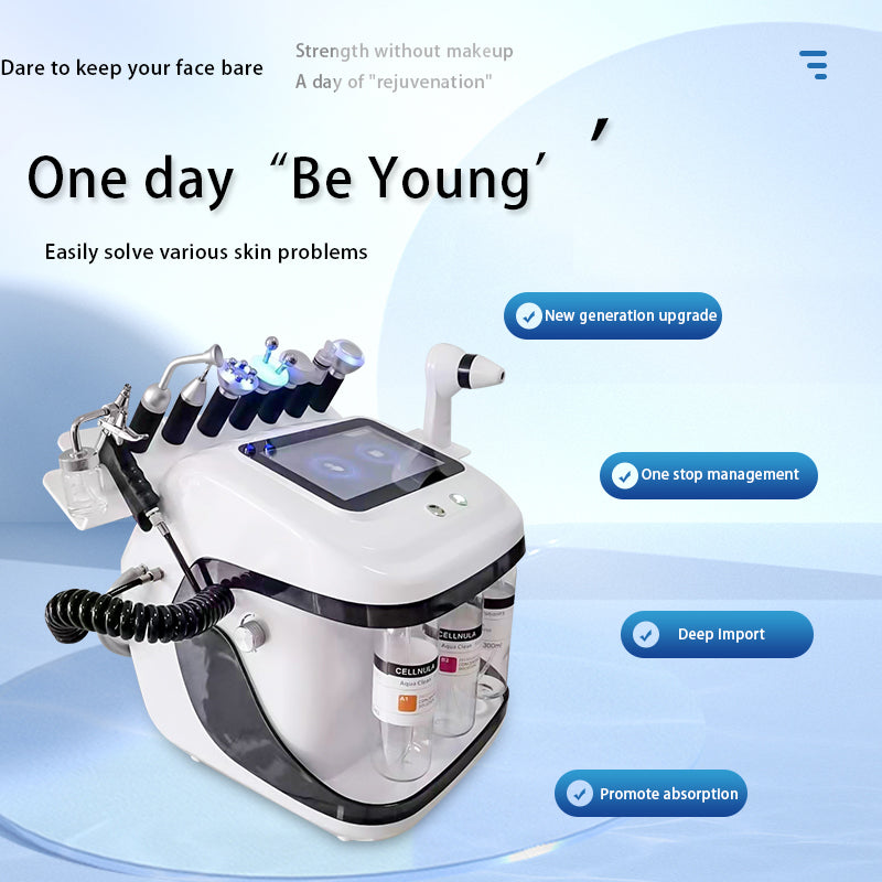 10 in 1 hydro facial skin aqua peel cleansing/glow device