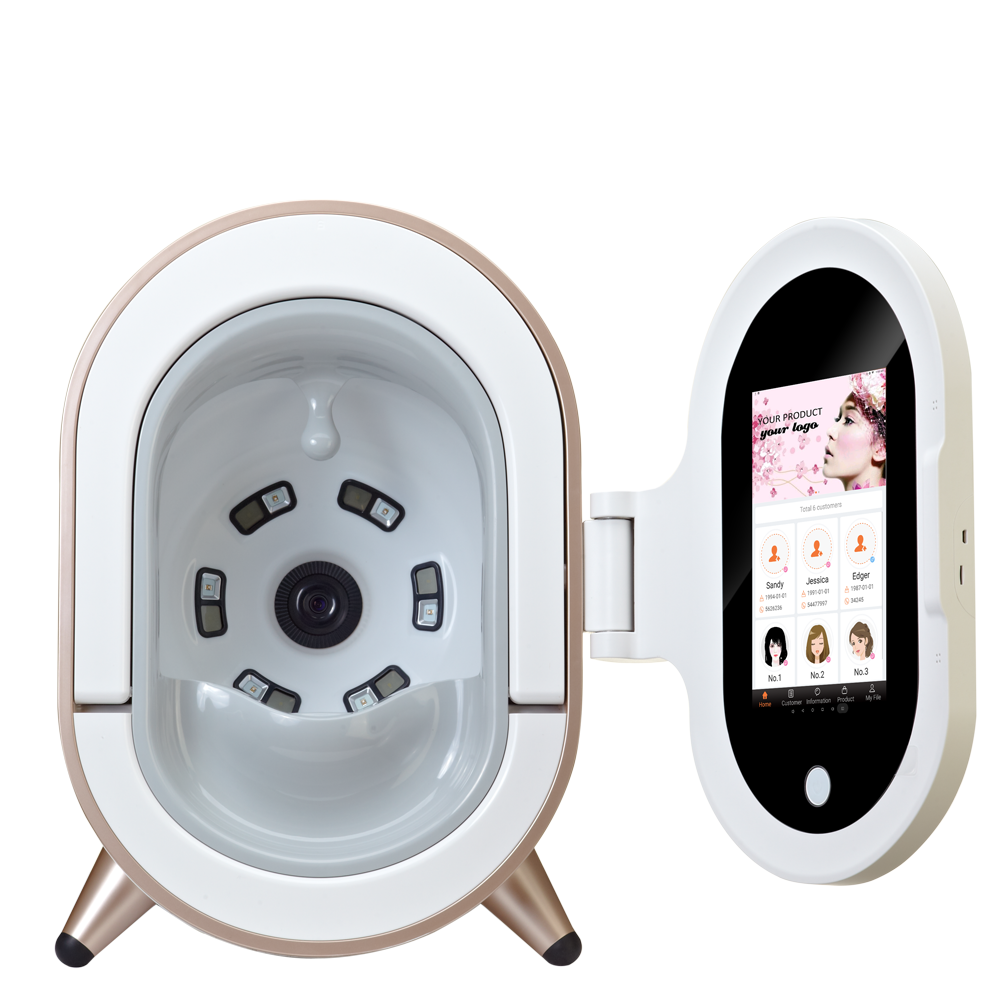 M9 Magic Mirror Skin Analyzer — AI-Powered 10-Factor Skin Detection with RGB, UV & PL Imaging