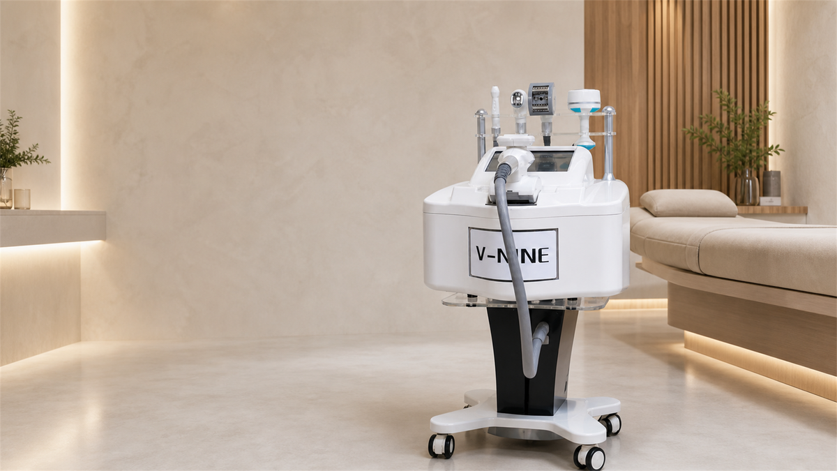 JM-V9 Contour 5-in-1 Vacuum Roller RF & 40kHz Cavitation Body Shaping Machine