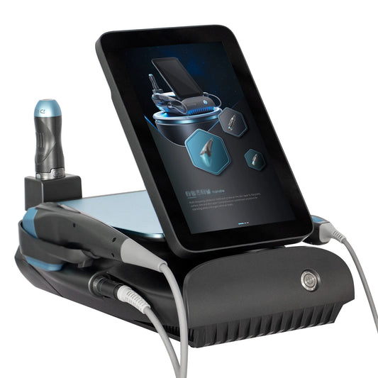 3-in-1 Titanium HIFU Ultrasonic RF Anti-Aging Machine with 3 Handles for Face and Body Lifting - Salon and Home Use image 0