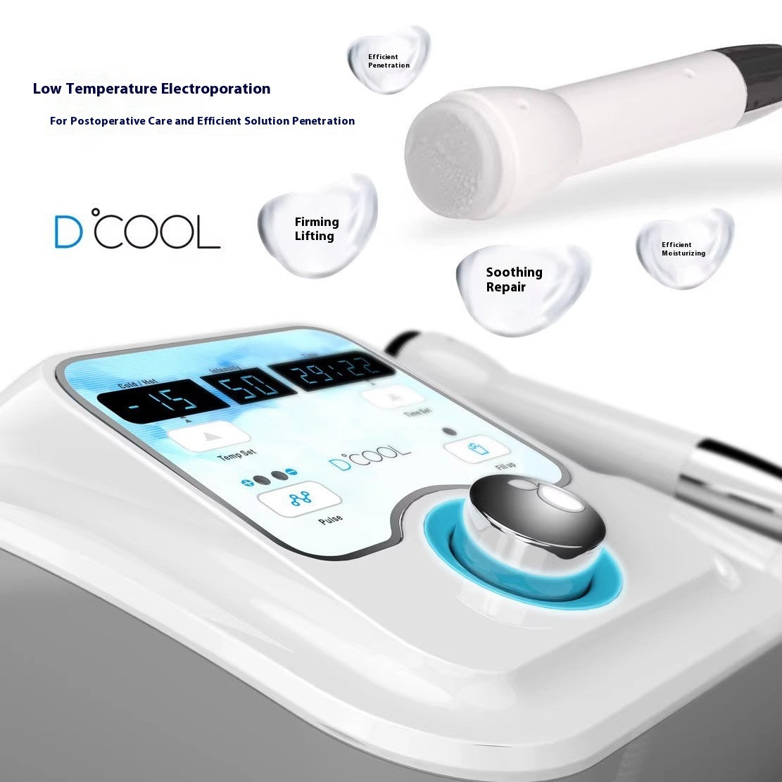 Korean Electroporation Dcool Infusion Instrument Beauty Salon Ice Hammer Cold Compress Instrument Ice Guide Ion Electroporation Radio Frequency Beauty Instrument