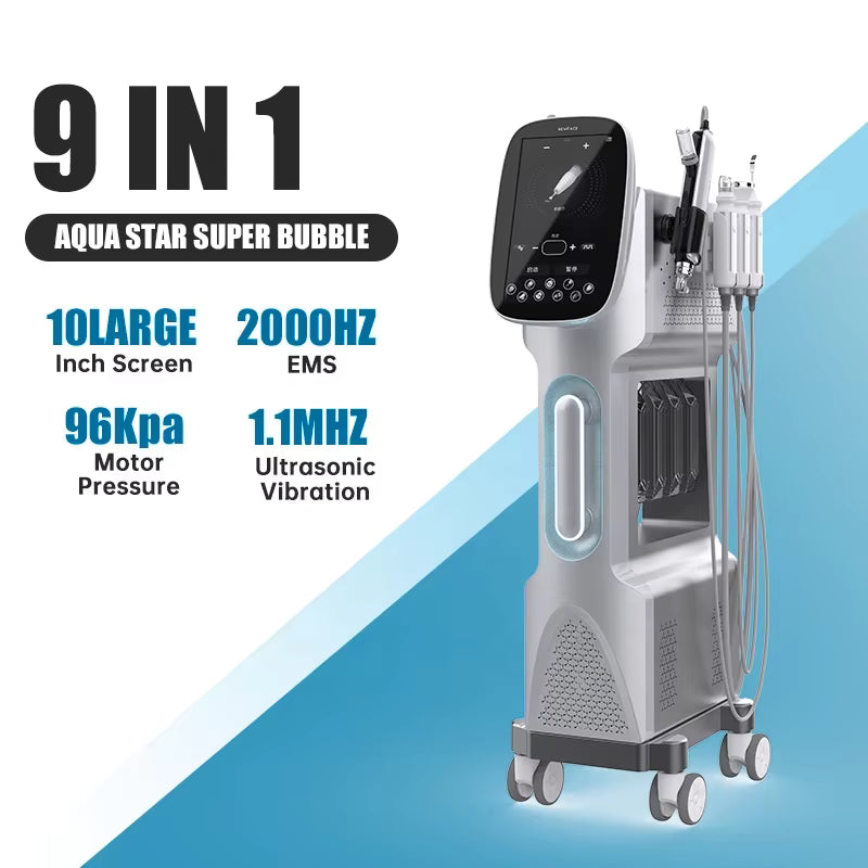 Latest New 9 in 1 Hydra Facial Skin Rejuvenation Device image 0