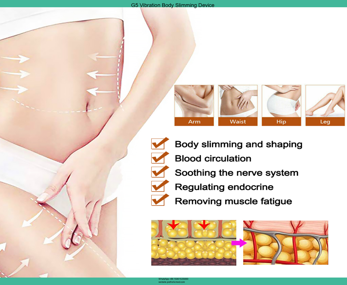 G5 G8 Body Massage Vibrating Body Massager Device