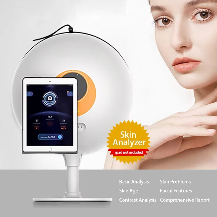 3D Display AI Skin Scanner Face Moisture Tester EU/US Plugs DJM Advanced Mirror Skin Analysis Machine Commercial Use