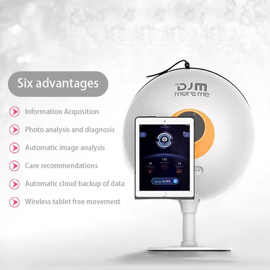 3D Display AI Skin Scanner Face Moisture Tester EU/US Plugs DJM Advanced Mirror Skin Analysis Machine Commercial Use