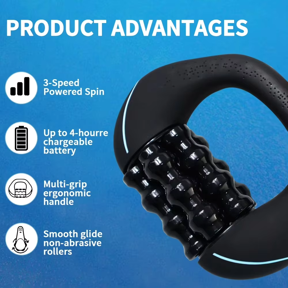Cordless Automatic Massager Smart Muscle Recovery Roller Deep Tissue Massage Machine Percussive Electric Massage Roller