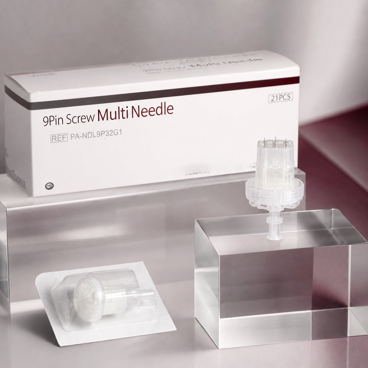 9-Pin Screw Multi-Needle Cartridge — 21 Pieces per Box