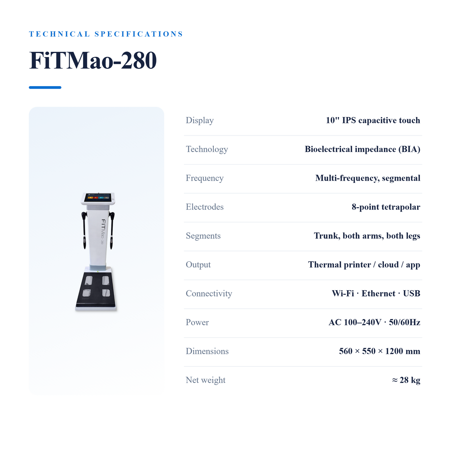 270s Body Analysis BCA device