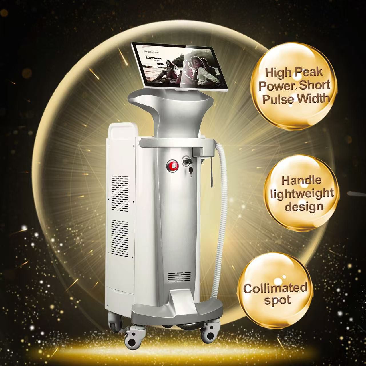 S8 Diode Laser Permanent Hair Reduction Lader 3 in 1 Waves
