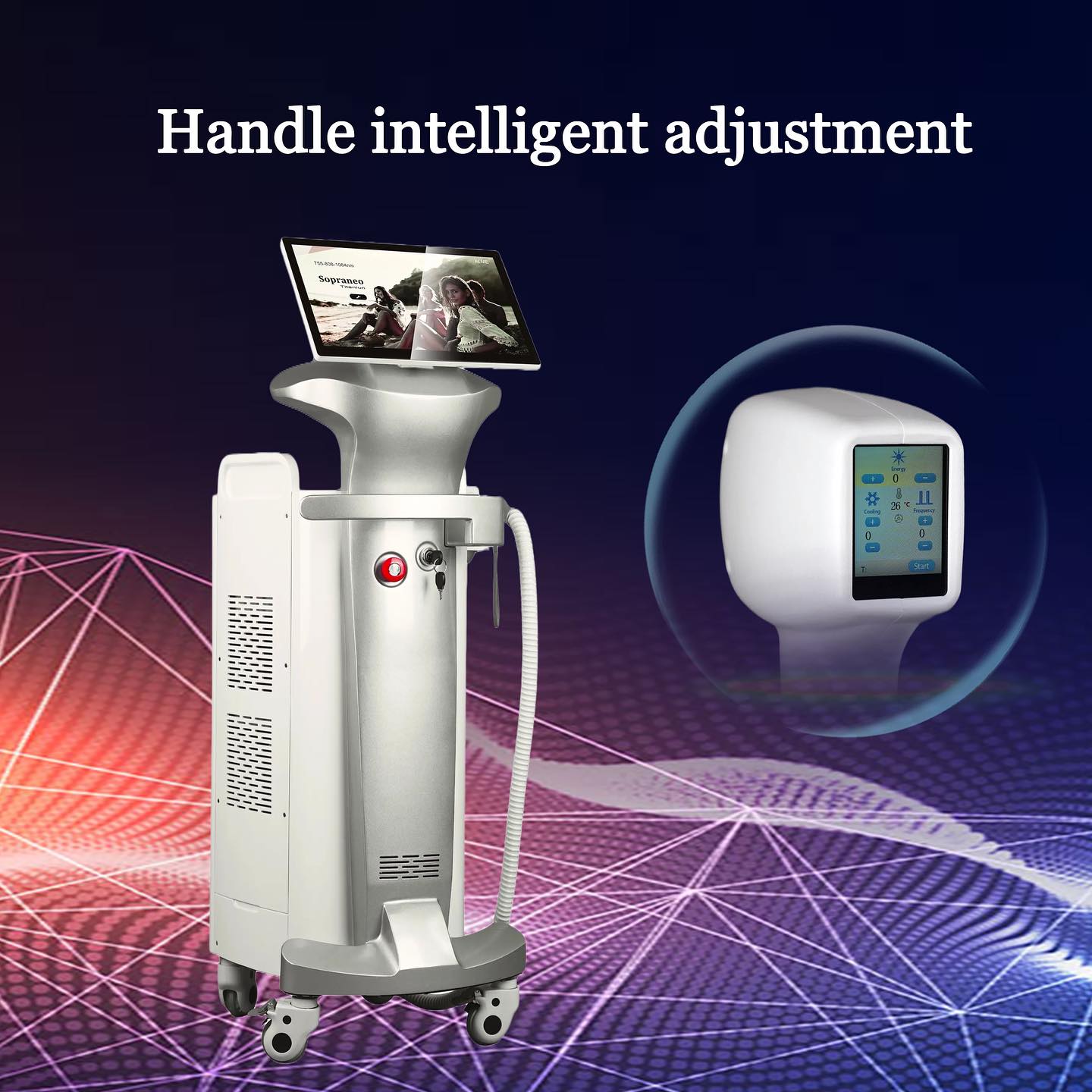 S8 Diode Laser Permanent Hair Reduction Lader 3 in 1 Waves