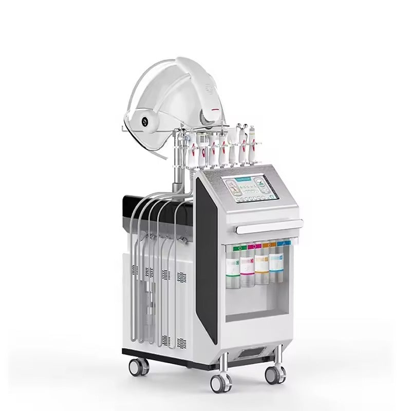10 in 1 Facial Deep Cleaning Tightening Aqua Peeling Blackhead Removal with Oxygen Mask Skin Care Deep Cleaning Spa Machine